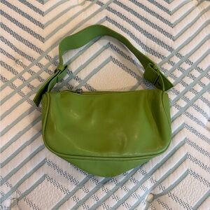 Anthropologie Green Leather Shoulder Bag